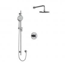 Riobel Canada KIT323PATM+C - Type T/P (thermostatic/pressure balance) 1/2'' coaxial 2-way system with hand shower and