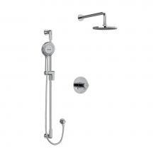 Riobel Canada KIT323PBC-SPEX - Type T/P (thermostatic/pressure balance) 1/2'' coaxial 2-way system with hand shower and
