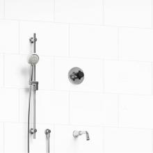 Riobel Canada KIT#1244MMRDXCBK - 1/2'' 2-way Type T/P (thermostatic/pressure balance) coaxial system with spout and hand