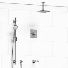Riobel Canada KIT#1345PATQC-6 - Type T/P (thermostatic/pressure balance) 1/2'' coaxial 3-way system with hand shower rai