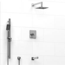 Riobel Canada KIT#1345PXTQC-EX - Type T/P (thermostatic/pressure balance) 1/2'' coaxial 3-way system with hand shower rai
