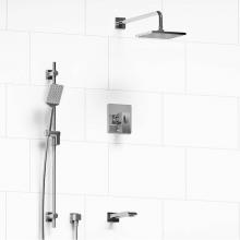 Riobel Canada KIT#1345ZOTQC-EX - Type T/P (thermostatic/pressure balance) 1/2'' coaxial 3-way system with hand shower rai