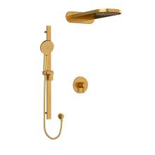 Riobel Canada KIT#2745PXTMBG - Type T/P (thermostatic/pressure balance) 1/2'' coaxial 3-way system with hand shower rai