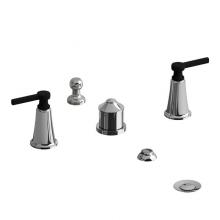 Riobel Canada MMRD09LCBK - 4-piece bidet faucet with integrated vacuum breaker