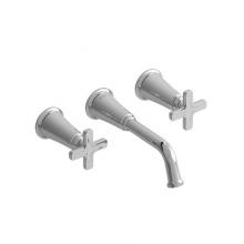 Riobel Canada MMSQ03XC-05 - 8'' Wall-Mount Lavatory Faucet