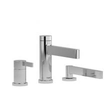 Riobel Canada PX16C-SPEX - 3-piece Type P (pressure balance) deck-mount tub filler with hand shower PEX