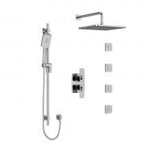 Riobel Canada KIT483EQC - Type T/P (thermostatic/pressure balance) 3/4'' double coaxial system with hand shower ra