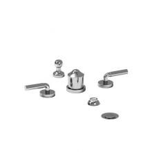 Riobel Canada RU09LBN - 4-piece bidet faucet with integrated vacuum breaker