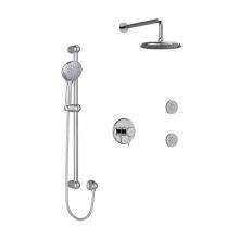 Riobel Canada KIT3545GNC - Type T/P (Thermostatic/Pressure Balance) 1/2'' Coaxial 3-Way System, Hand Shower Rail, E
