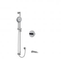 Riobel Canada KIT1244PBC - 1/2'' 2-way Type T/P (thermostatic/pressure balance) coaxial system with spout and hand