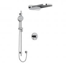 Riobel Canada KIT2745PATMC-EX - Type T/P (thermostatic/pressure balance) 1/2'' coaxial 3-way system with hand shower rai