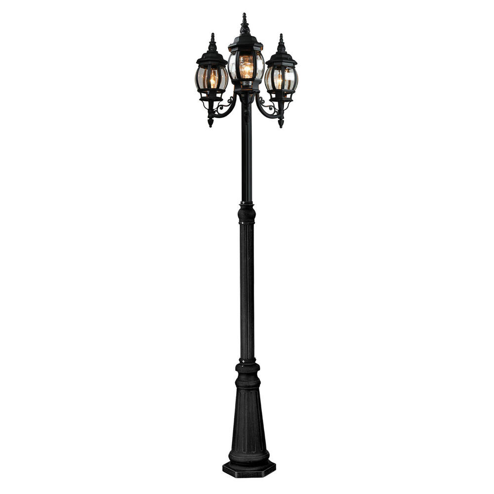 Classico 3-Light Outdoor Lantern and Post
