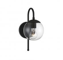 Savoy House Meridian CA M50030BK - 1-Light Outdoor Wall Lantern in Matte Black