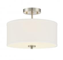 Savoy House Meridian CA M60008BN - 2-Light Ceiling Light in Brushed Nickel