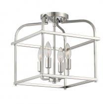 Savoy House Meridian CA M60061PN - 4-Light Ceiling Light in Polished Nickel