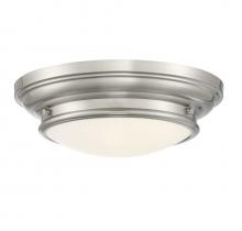 Savoy House Meridian CA M60063BN - 2-Light Ceiling Light in Brushed Nickel