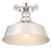 Savoy House Meridian CA M60068PN - 1-Light Ceiling Light in Polished Nickel