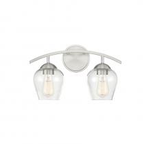 Savoy House Meridian CA M80031BN - 2-Light Bathroom Vanity Light in Brushed Nickel