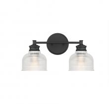 Savoy House Meridian CA M80034MBK - 2-Light Bathroom Vanity Light in Matte Black