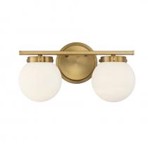 Savoy House Meridian CA M80047NB - 2-Light Bathroom Vanity Light in Natural Brass