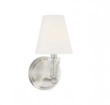 Savoy House Meridian CA M90102BN - 1-Light Wall Sconce in Brushed Nickel