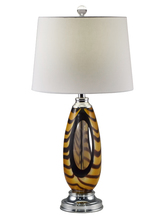 Dale Tiffany AT17086 - Bengal Tiger Art Glass Table Lamp