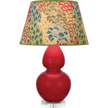 Robert Abbey RR23F - Ruby Red Double Gourd Table Lamp