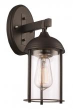 Trans Globe 50230 BK - 1LT-OUTD WALL CYL FRAME SML-BK