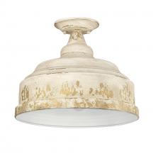 Golden Canada 0806-SF AI - Keating Semi-Flush in Antique Ivory