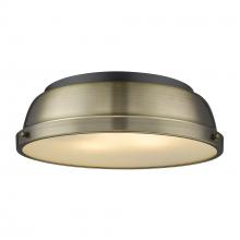 Golden Canada 3602-14 BLK-AB - Duncan 1-Light Bath Vanity in Matte Black with Clear Glass