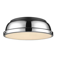Golden Canada 3602-14 BLK-CH - Duncan 1-Light Bath Vanity in Chrome with Clear Glass