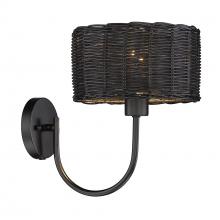 Golden Canada 1084-1W BLK-BW - 1 Light Wall Sconce