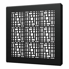 Quick Drain DECO06-MB - Square Drain Cover 6In Deco Matte B
