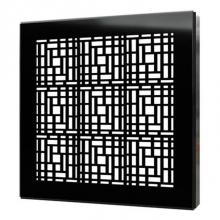 Quick Drain DECO06-PB - Square Drain Cover 6In Deco Polished B