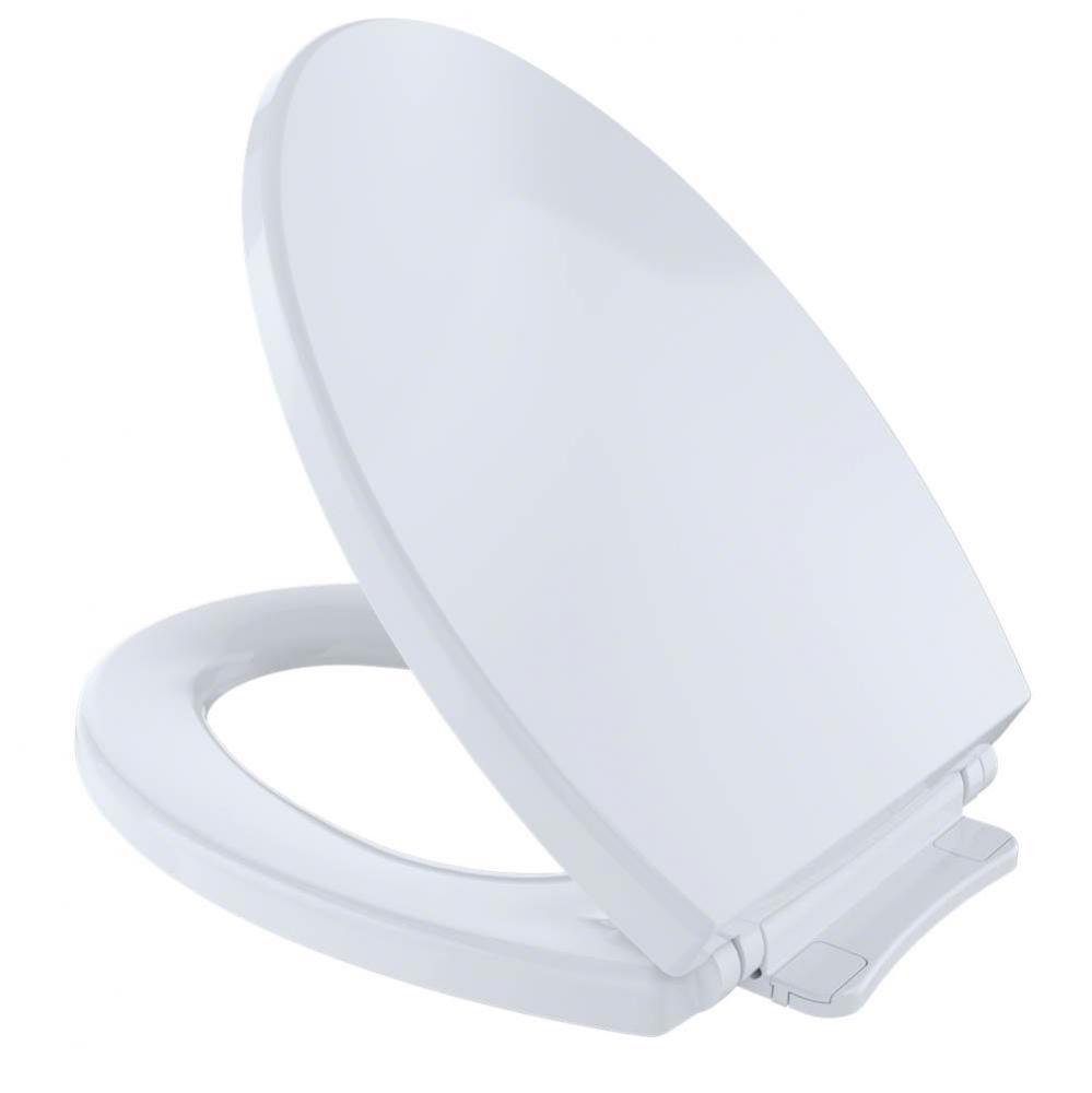 SoftClose® Non Slamming, Slow Close Elongated Toilet Seat and Lid, Cotton White