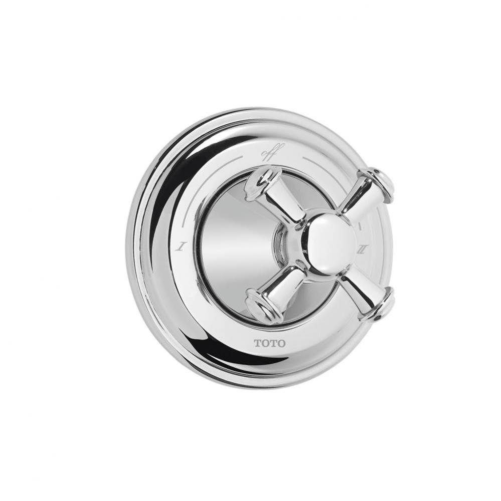Toto® Vivian™ Cross Handle Two-Way Diverter Trim With Off, Polished Chrome