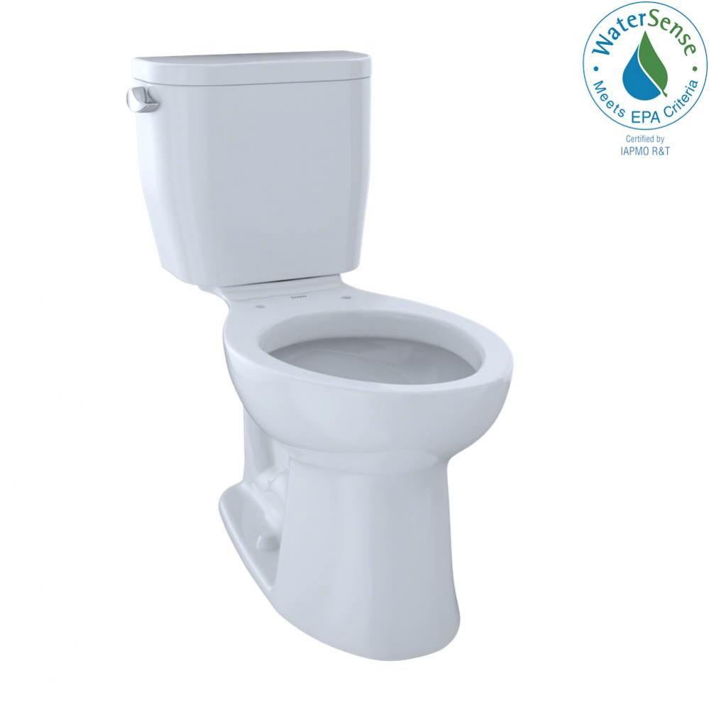 Toto® Entrada™ Two-Piece Elongated 1.28 Gpf Universal Height Toilet, Cotton White