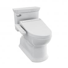 Toto MW9643074CEFG#01 - WASHLET®+ Soirée® Elongated 1.28 GPF Universal Height Toilet with C2 Bidet Seat, Co