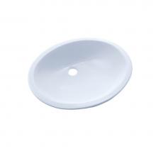 Toto LT579G#01 - Toto® Rendezvous® Oval Undermount Bathroom Sink With Cefiontect, Cotton White