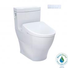 Toto MW6264736CEFG#01 - WASHLET®+ Aimes One-Piece Elongated 1.28 GPF Toilet and Contemporary WASHLET S7A Contemporary