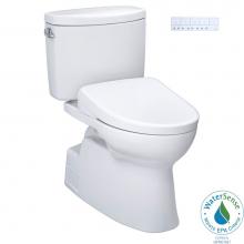 Toto MW4744726CEFGA#01 - WASHLET®+ Vespin® II Two-Piece Elongated 1.28 GPF Toilet with Auto Flush WASHLET®+