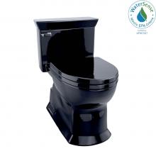 Toto MS964214CEF#51 - Eco Soiree® One-Piece Elongated 1.28 GPF Universal Height Skirted Toilet, Ebony Black
