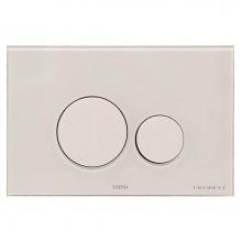 Toto YT994#WH - Round Push Button Plate for NEOREST In-Wall Tank Unit, White Glass