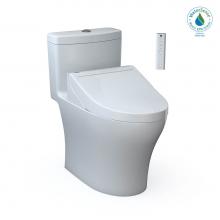Toto MW6463084CEMFGN#01 - WASHLET®+ Aquia® IV One-Piece Elongated Dual Flush 1.28 and 0.9 GPF Toilet and WASHLET C