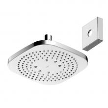 Toto TBW02003U1#CP - G Series 2.5 GPM Single Spray 8.5 inch Square Showerhead with COMFORT WAVE Technology, Polished Ch