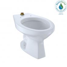 Toto CT705UN#01 - Elongated Floor-Mounted Flushometer Toilet Bowl with Top Spud, Cotton White
