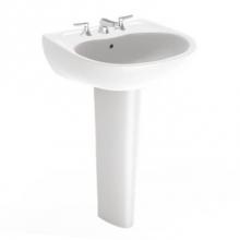 Toto LPT241.8#51 - Supreme® Oval Basin Pedestal Bathroom Sink for 8 Inch Center Faucets, Ebony