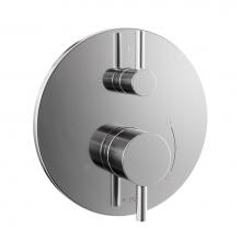 Toto TBV01802U#CP - Round Pressure Balance Valve with Diverter Trim, Polished Chrome