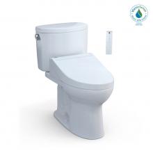 Toto MW4543084CEFG#01 - WASHLET+®  Drake® II Two-Piece Elongated 1.28 GPF Toilet and WASHLET+® C5 Bidet Sea