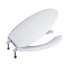 Toto SC134#01 - Toto® Elongated Open Front Commerical Toilet Seat With Lid, Cotton White